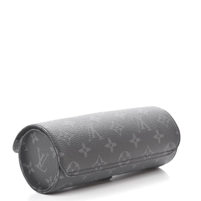 Louis Vuitton Monogram Eclipse 3 Watch Travel Case 3 of 9
