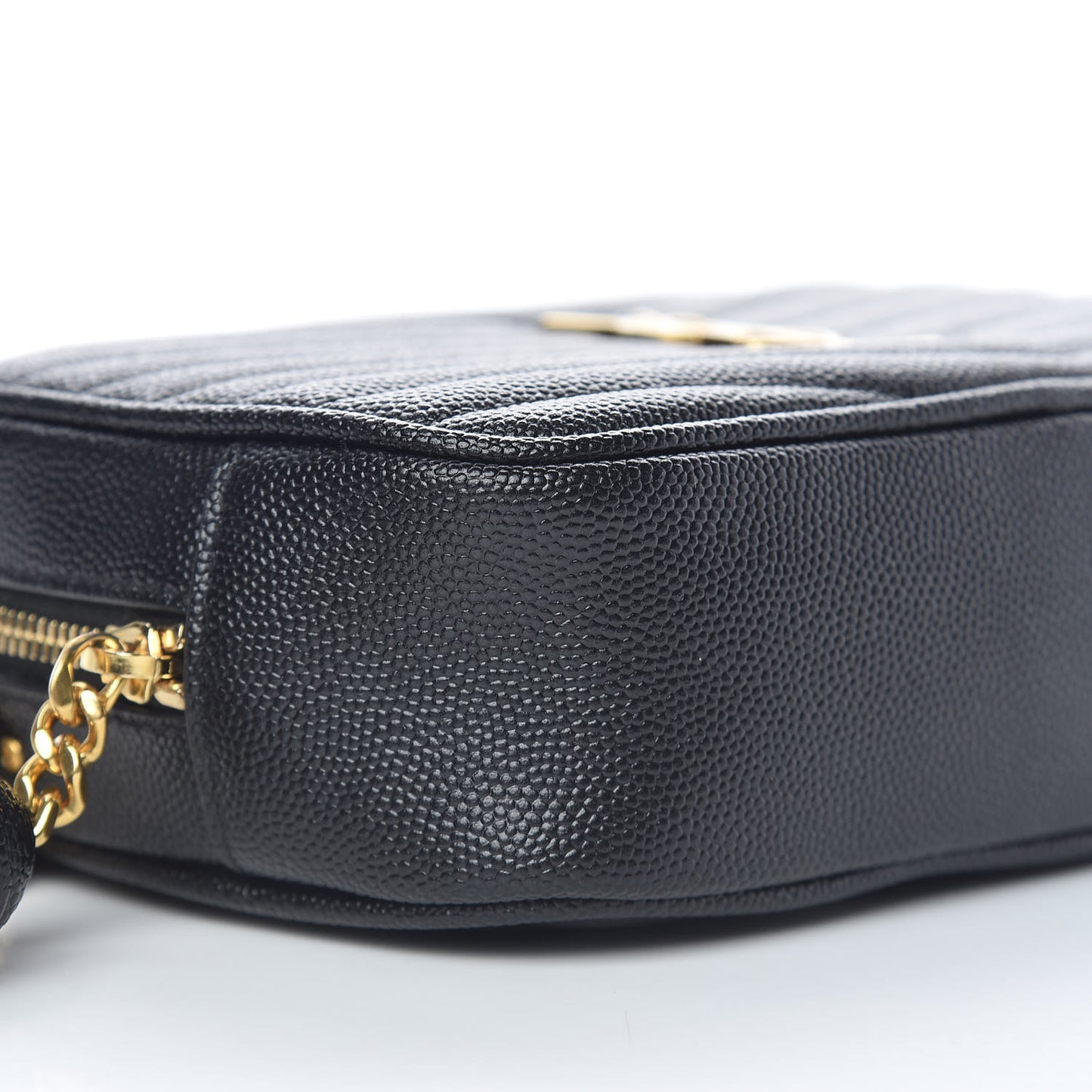 Grain De Poudre Matelasse Monogram Mini Lou Camera Bag Black