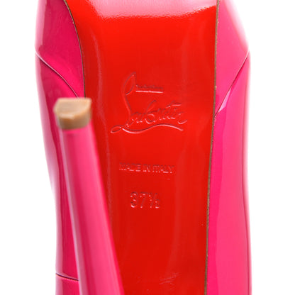 Christian Louboutin Patent Bianca 140 Pumps 37.5 Hot Pink 6 of 8