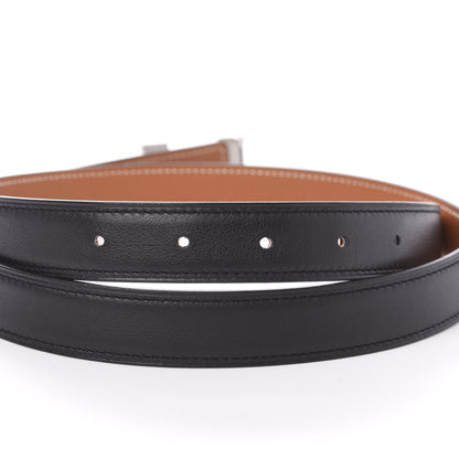 Hermes Swift Epsom 24mm Mini Constance H Belt 85 Black Gold 3 of 6