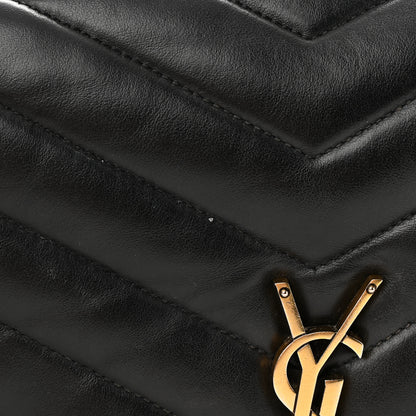Saint Laurent Calfskin Y Quilted Monogram Medium Loulou Chain Satchel Black 21 of 21