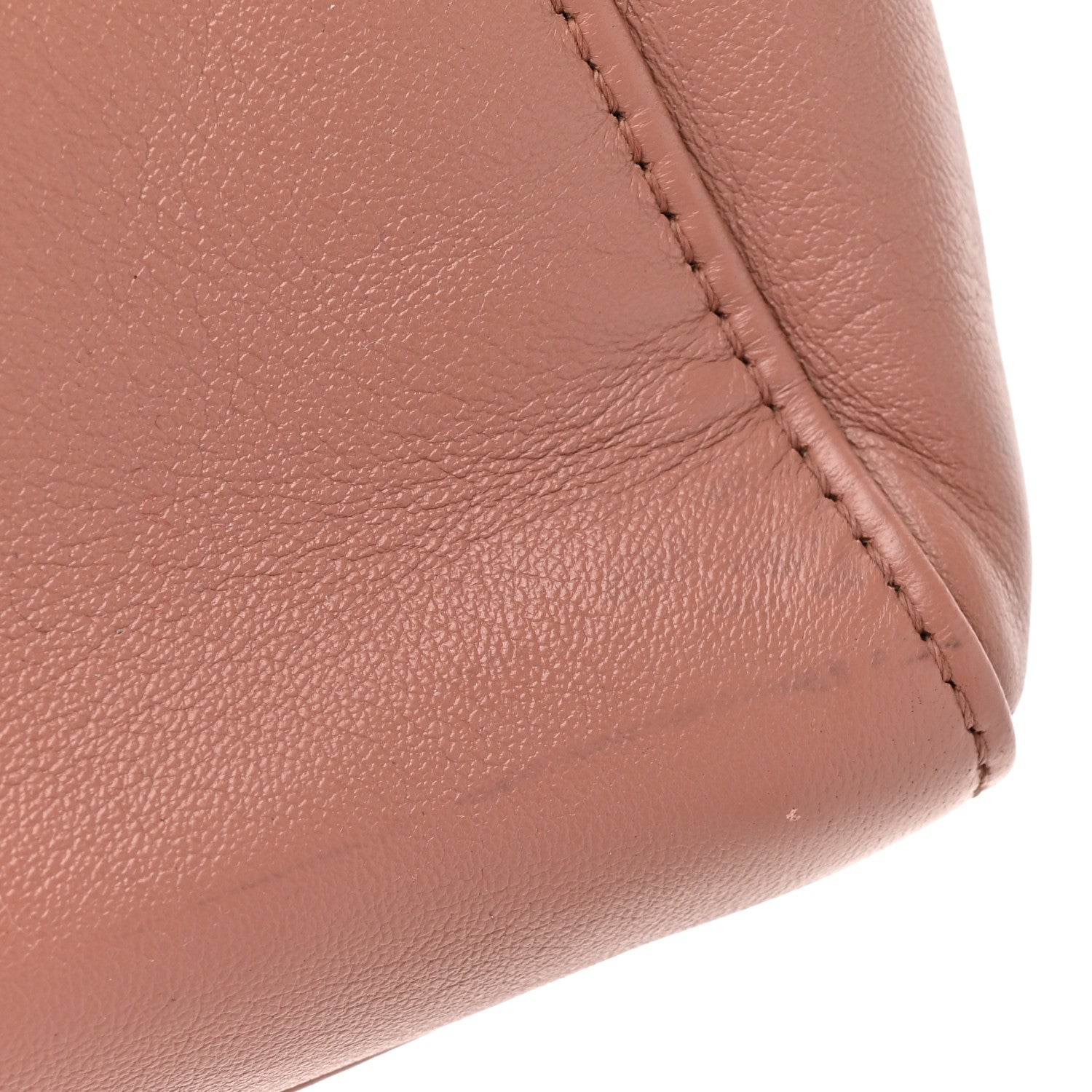 Fendi Nappa Colorblock Mini Peekaboo Iconic Satchel English Rose