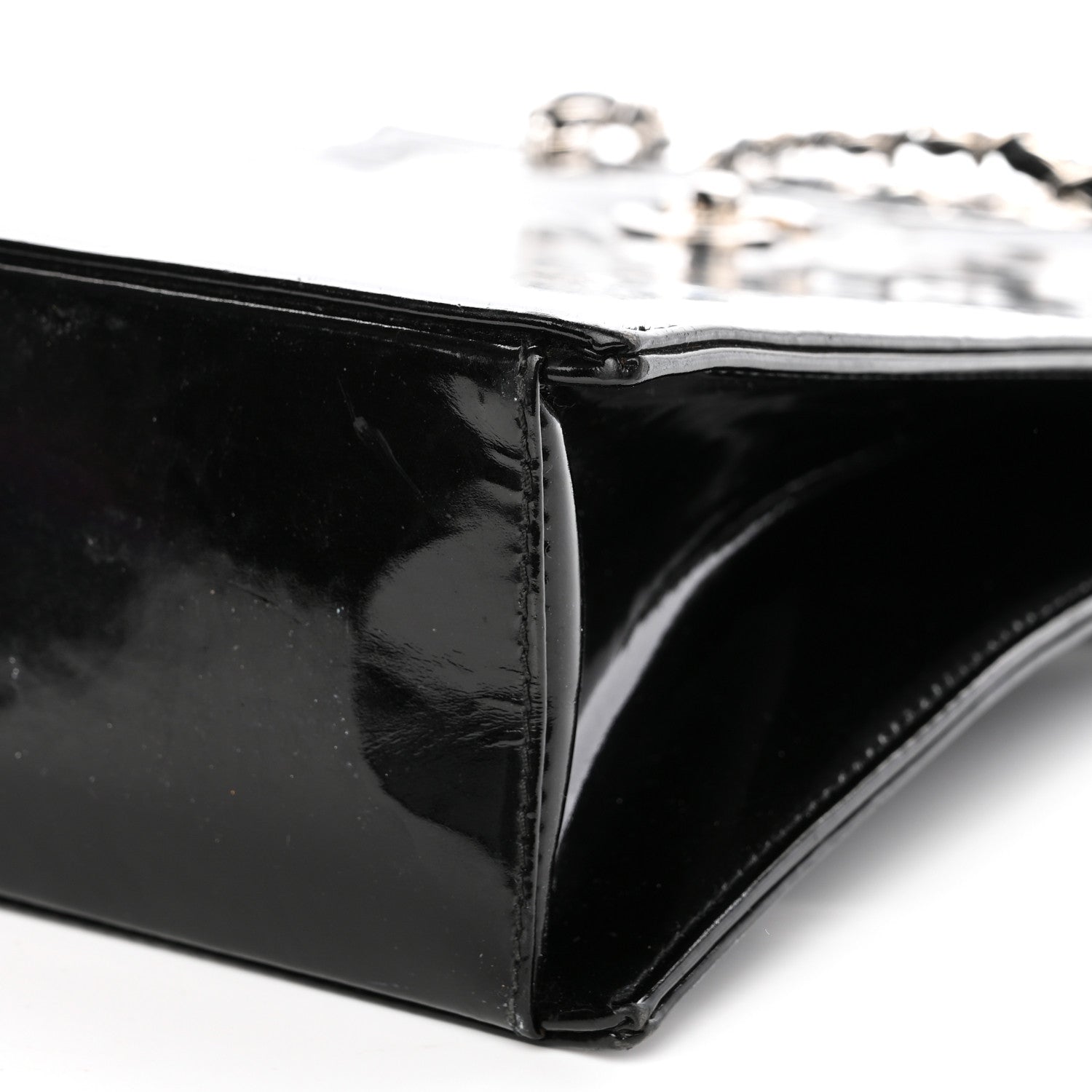 Chanel Patent CC Shoulder Bag Black 9 of 10