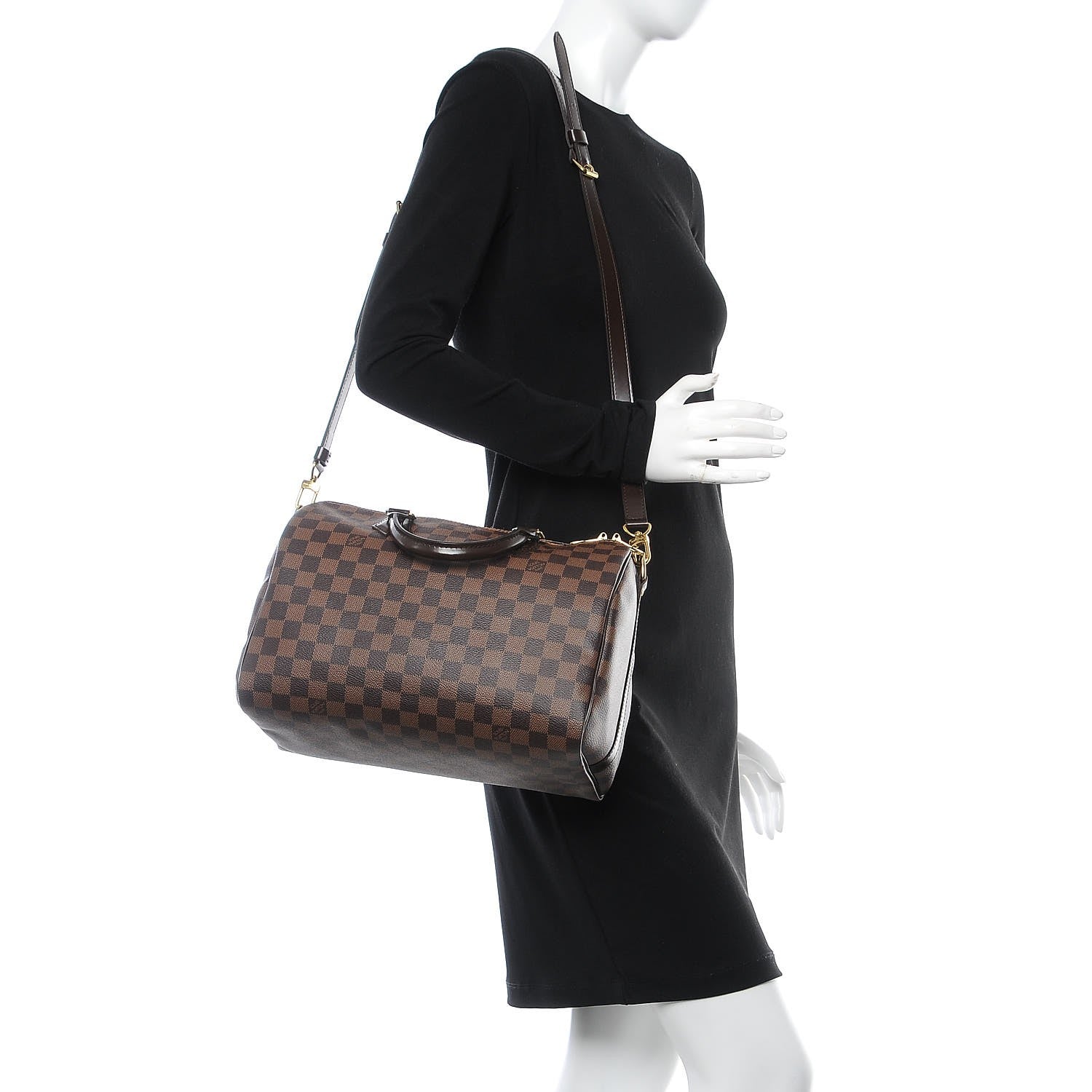 Louis Vuitton Damier Ebene Speedy Bandouliere 30 3 of 8
