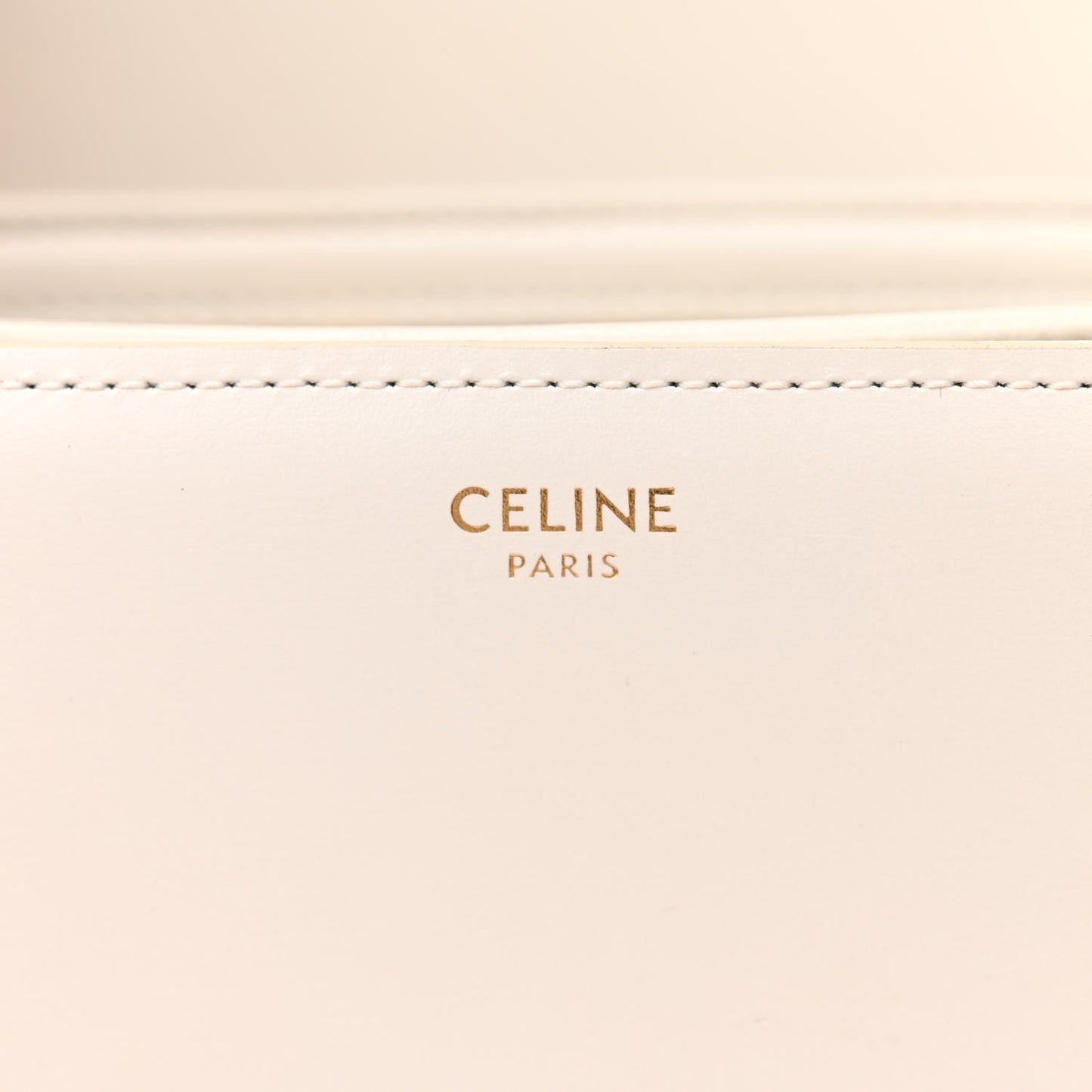Shiny Calfskin Medium Triomphe White