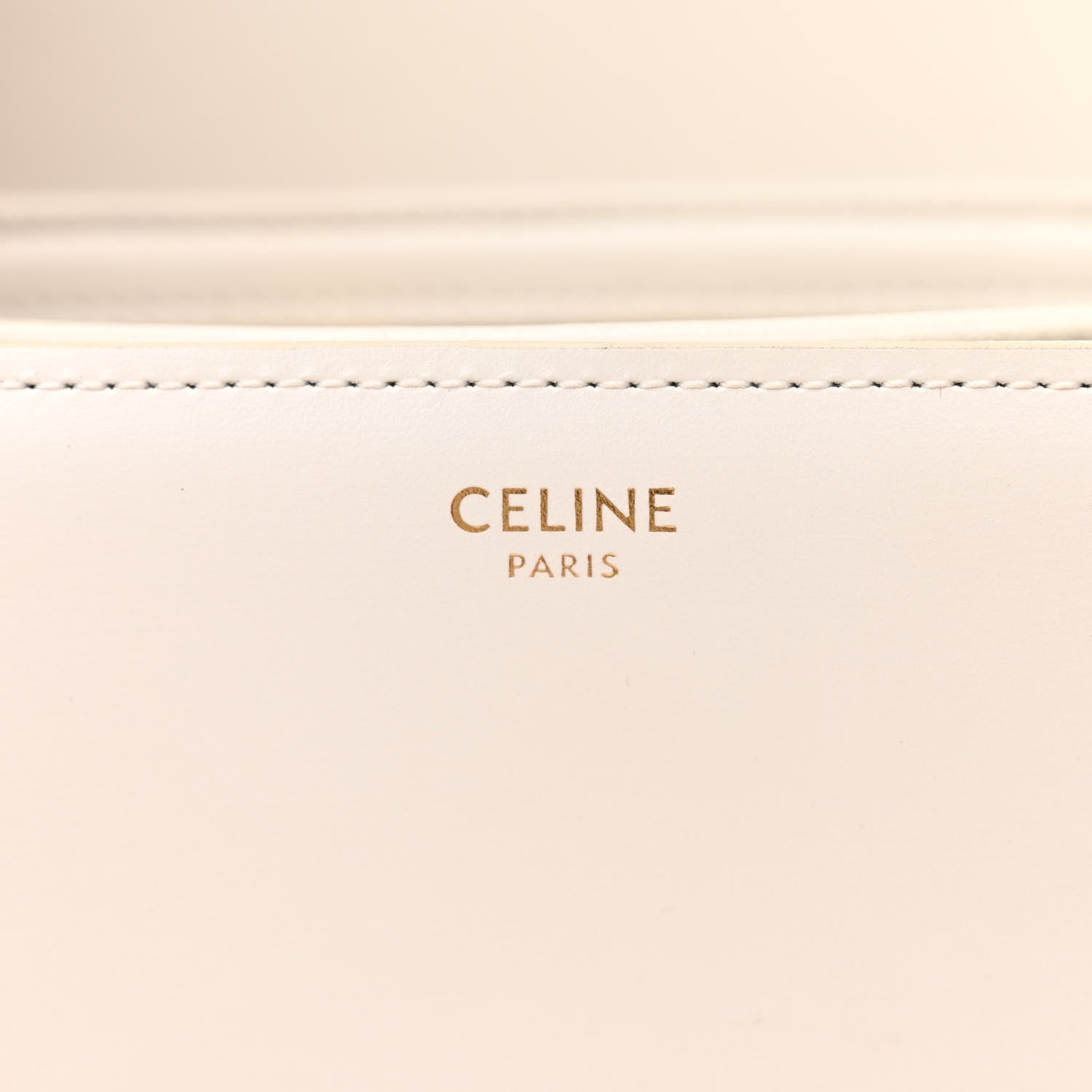 Celine Shiny Calfskin Medium Triomphe White 6 of 18