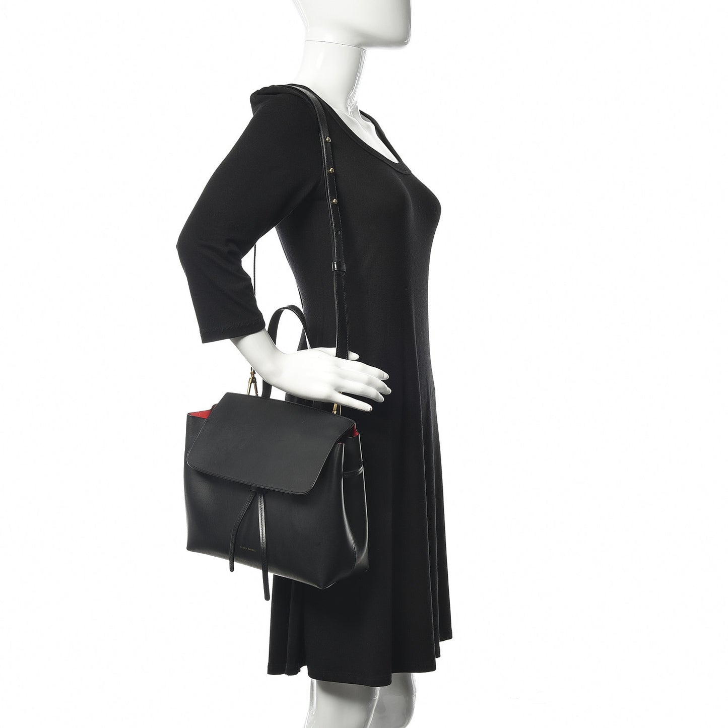 Calfskin Mini Lady Bag Black Flamma