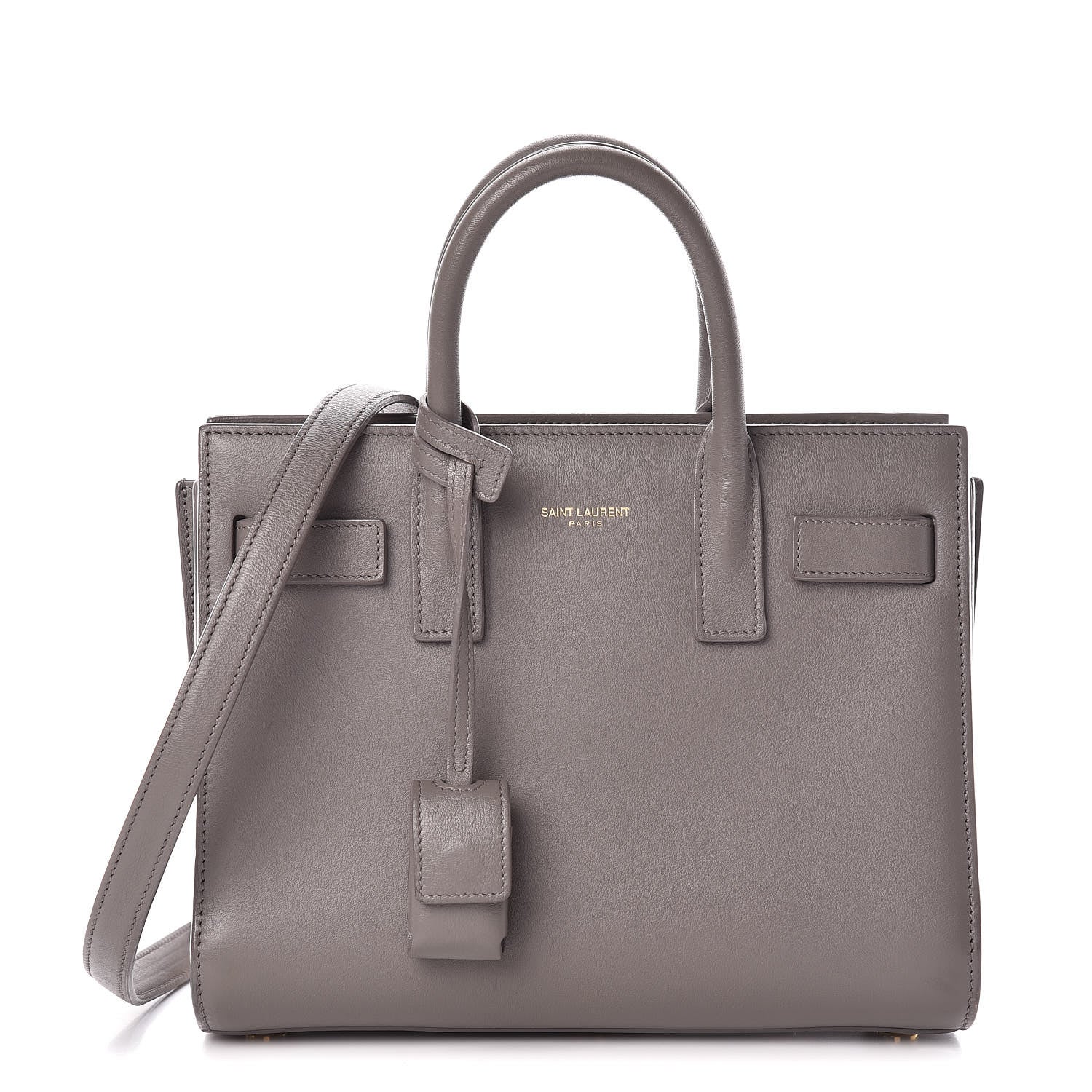 Saint Laurent Calfskin Nano Sac De Jour Fog 1 of 12