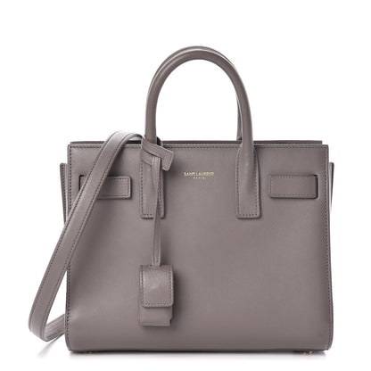 Saint Laurent Calfskin Nano Sac De Jour Fog 1 of 12