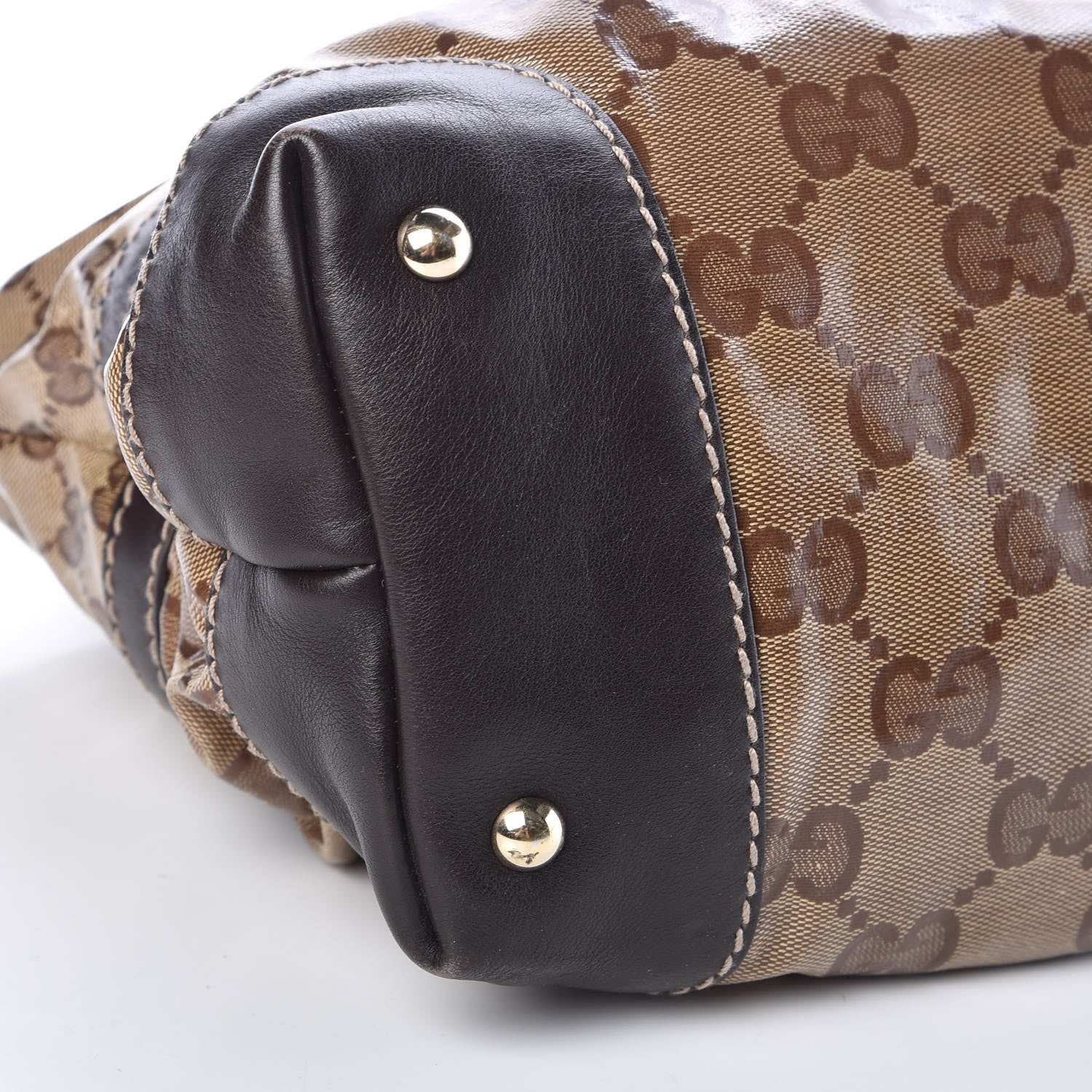 Gucci Crystal Monogram Medium Mix Tote Brown 9 of 16