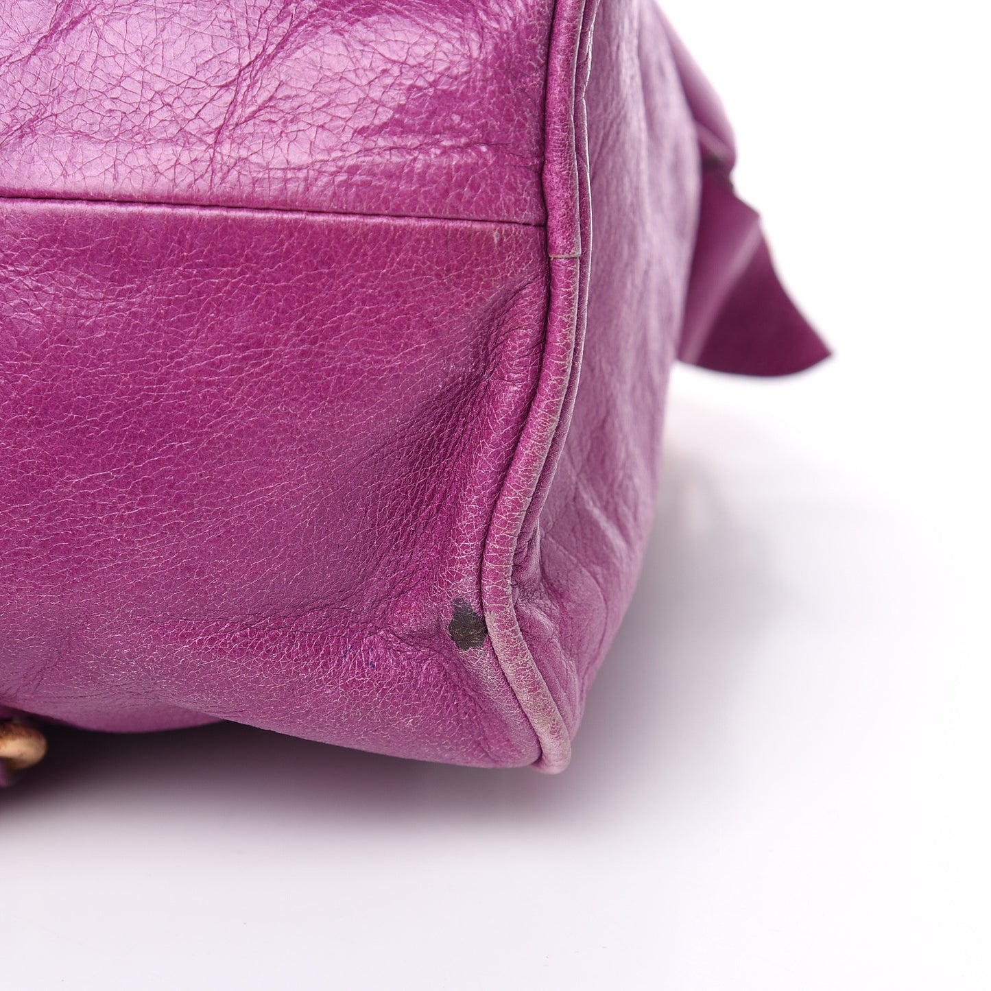 Vitello Lux Medium Bow Bag Fuchsia