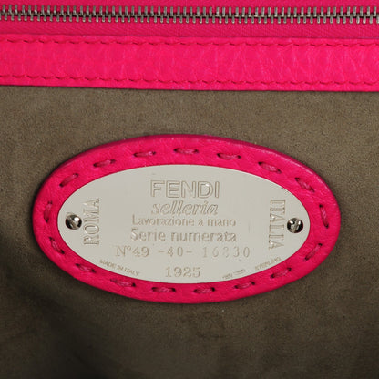 Fendi Calfskin Romano Selleria Adele 1328 Bag Fuchsia 7 of 9