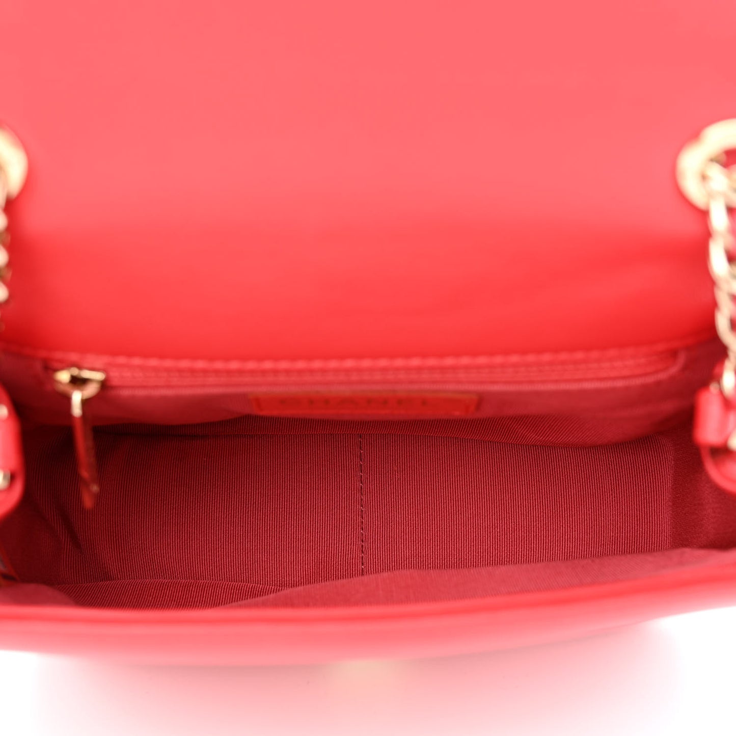 Lambskin Quilted Studded Beauty Begins Bag Fuchsia