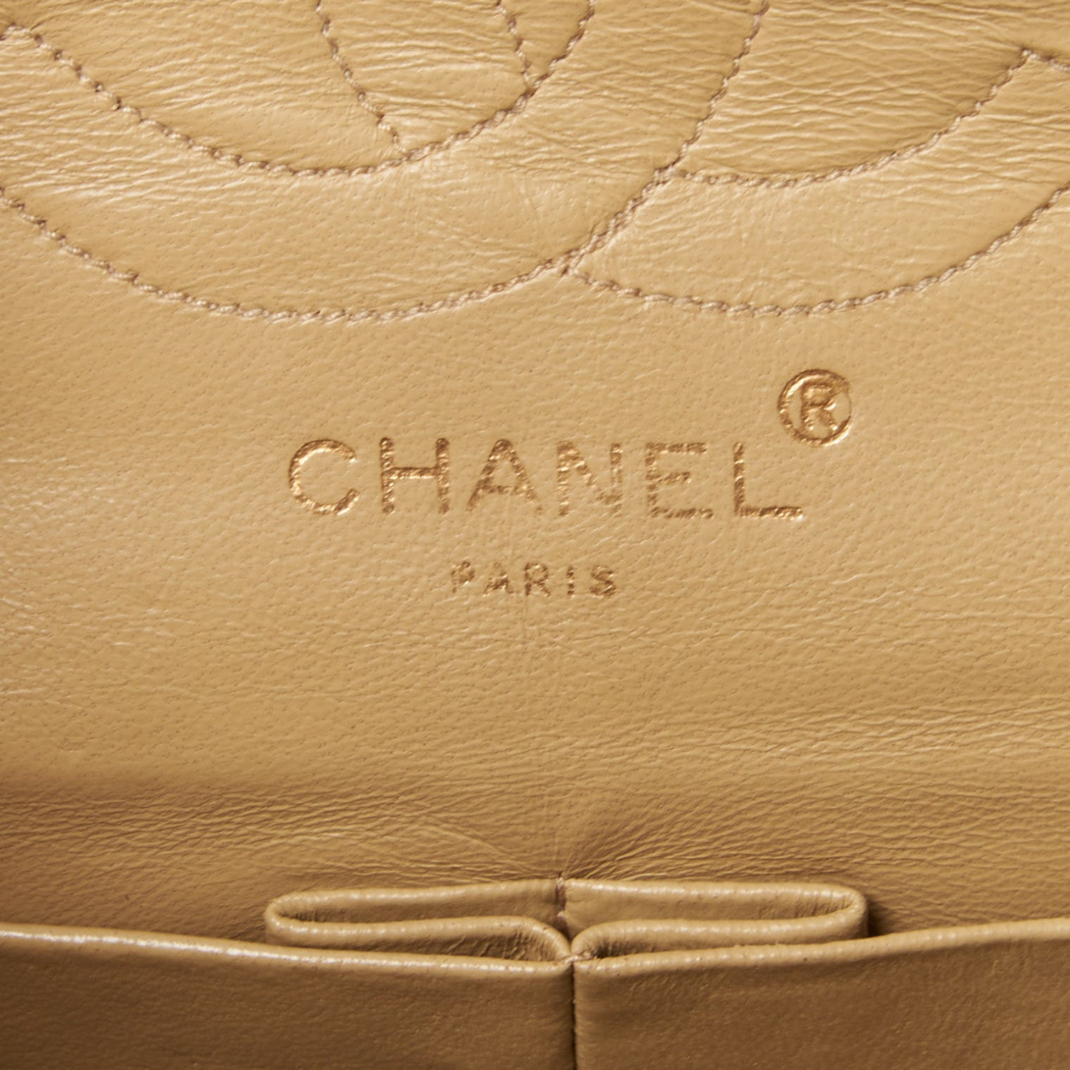 Chanel Lambskin Quilted Medium Double Flap Beige 7 of 9