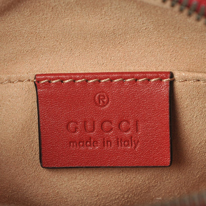 Gucci Calfskin Matelasse GG Marmont Belt Bag 85 34 Hibiscus Red 6 of 7