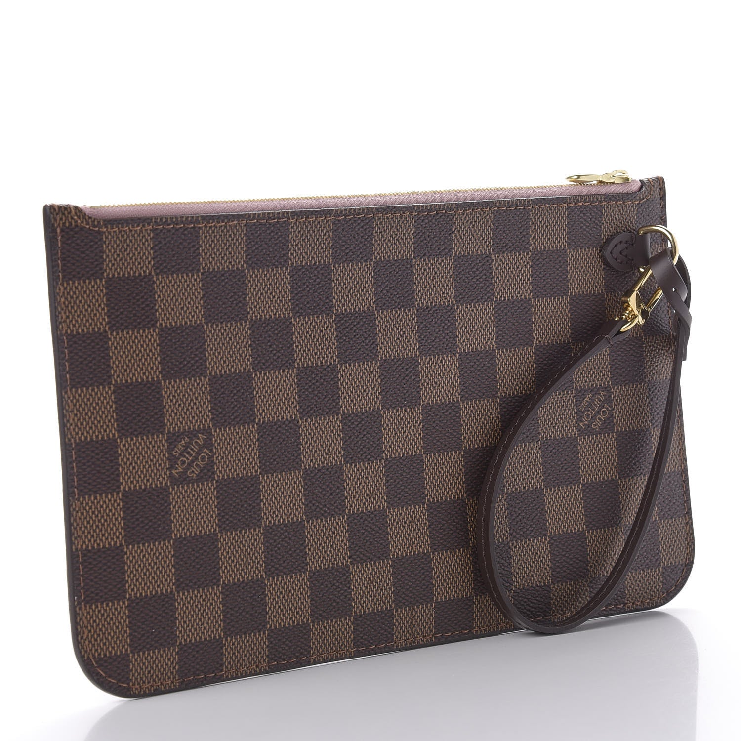 Louis Vuitton Damier Ebene Neverfull MM GM Pochette Rose Ballerine 3 of 8