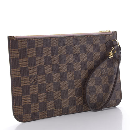 Louis Vuitton Damier Ebene Neverfull MM GM Pochette Rose Ballerine 3 of 8
