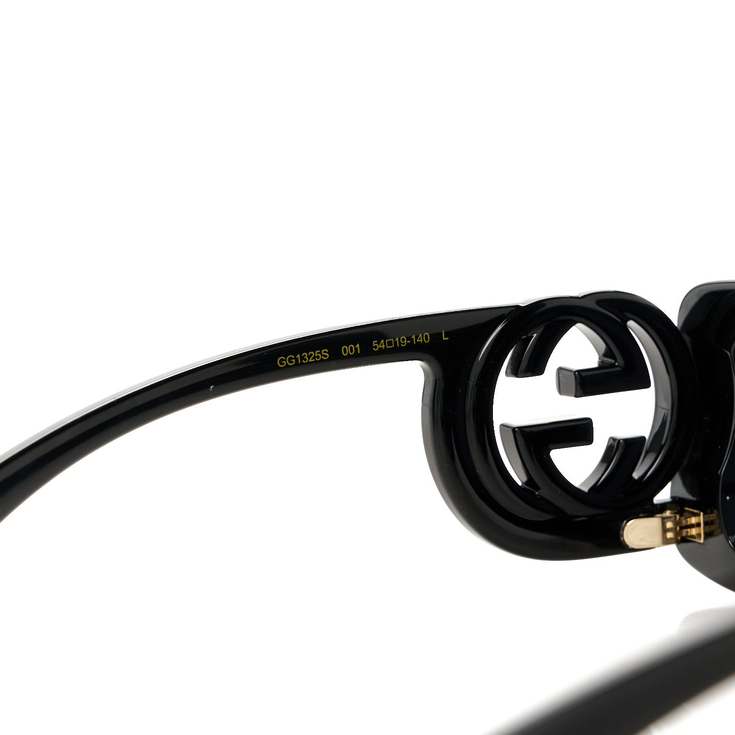 Gucci Acetate Chaise Rectangle Frame Sunglasses GG1325S Black 5 of 8