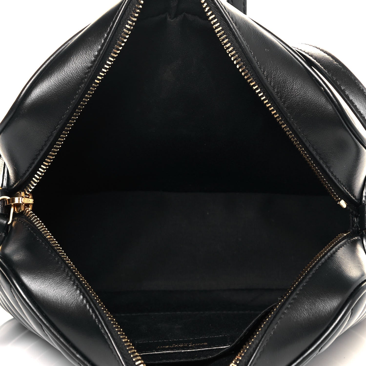 Saint Laurent Calfskin Matelasse Monogram Lou Camera Bag Black 9 of 19