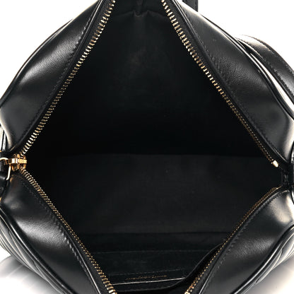 Saint Laurent Calfskin Matelasse Monogram Lou Camera Bag Black 9 of 19