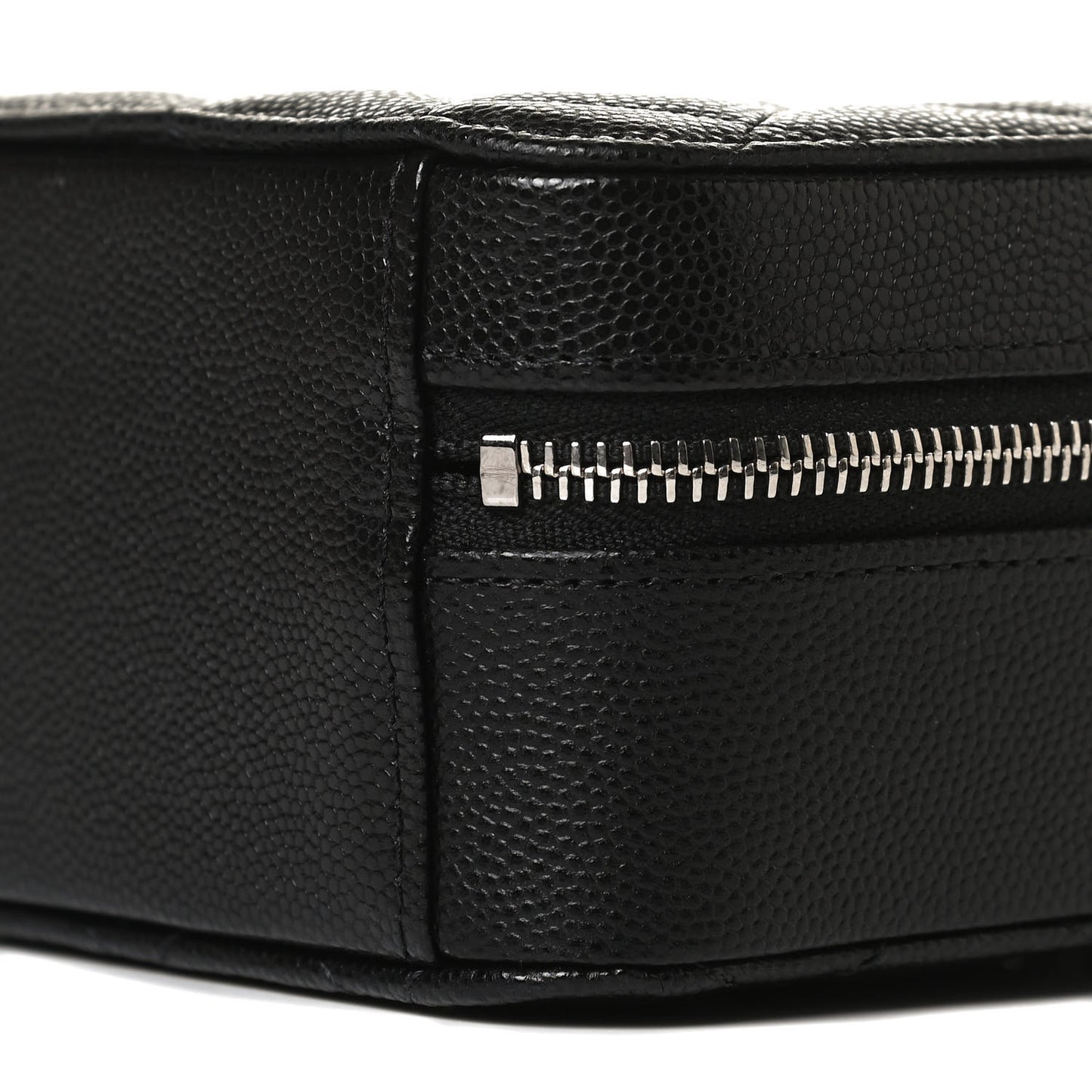 Caviar Quilted Camera Bag Black