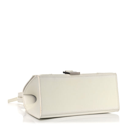 Balenciaga Grained Calfskin Small Hourglass Top Handle Bag White 4 of 12