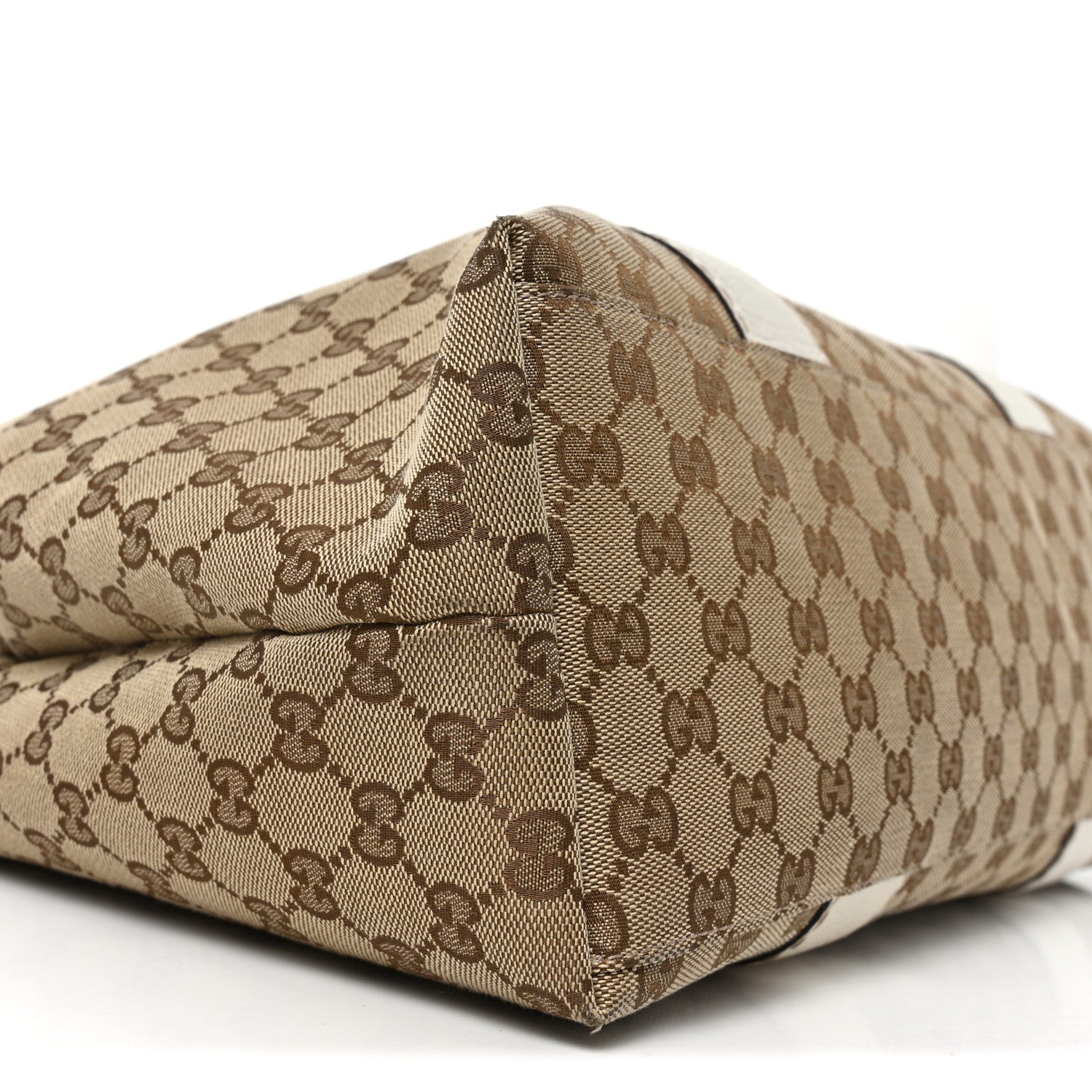 Gucci Monogram Medium Bamboo Bar Tote Off White 9 of 11