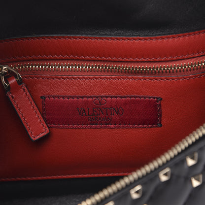 Valentino Garavani Lambskin Rockstud Spike Belt Bag 75 Black 6 of 10