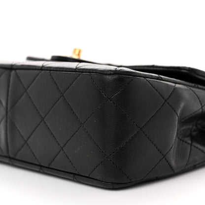 Chanel Lambskin Quilted Mini Square Flap Bag Black 11 of 17