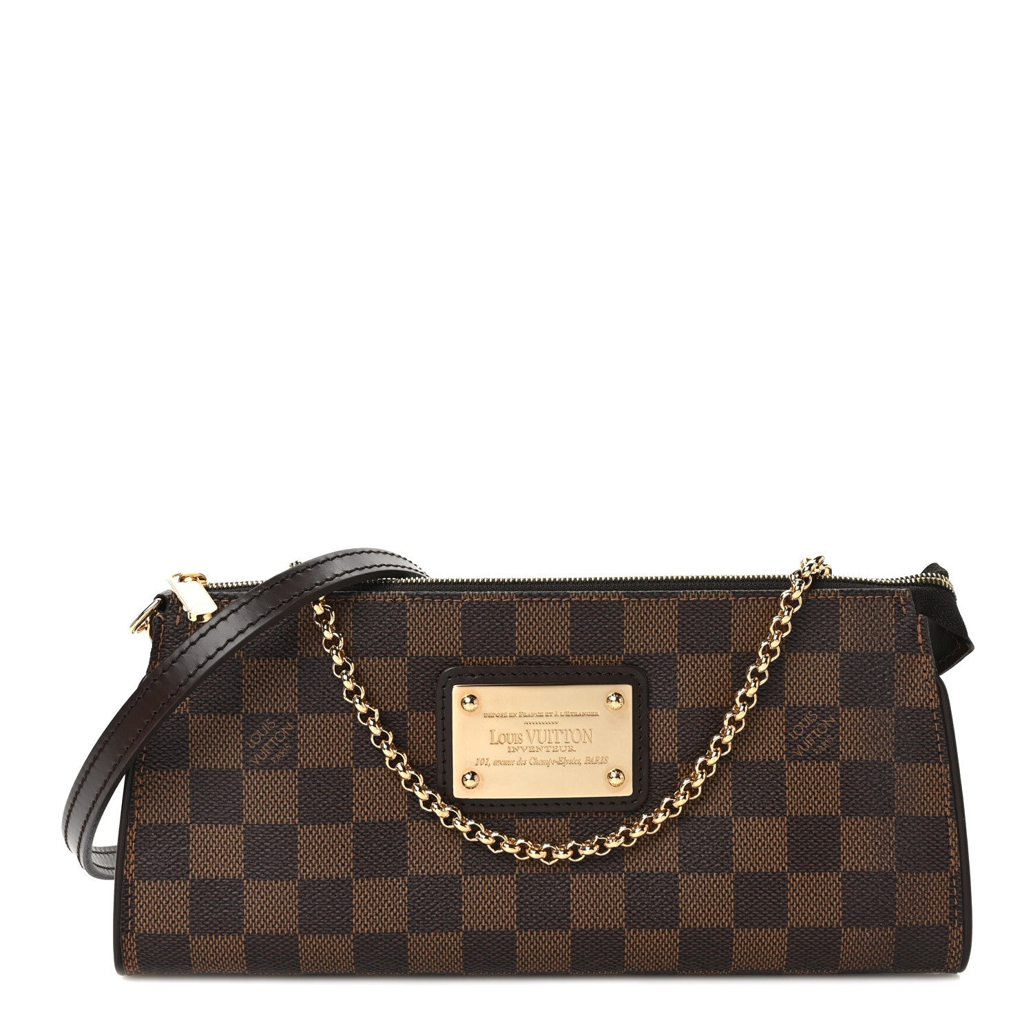 Louis Vuitton Damier Ebene Eva Clutch 1 of 6