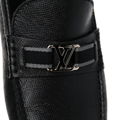 Louis Vuitton Taiga Hockenheim Moccasin Loafers 8.5 Black 11 of 12