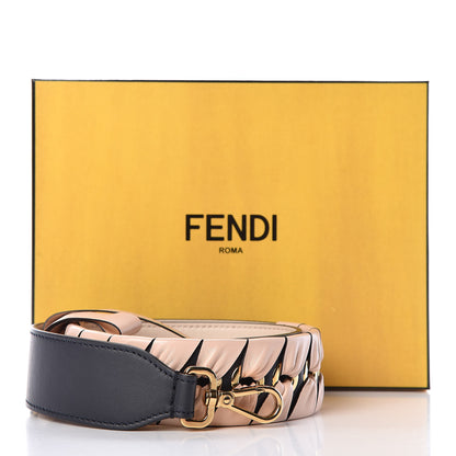 Fendi Vitello Century Nappa Lace Up Bow Strap You Blue Notte Plaster 7 of 7