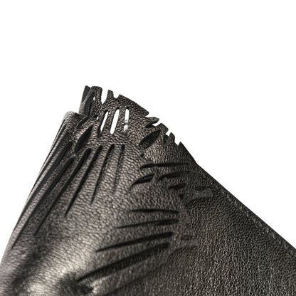 Jimmy Choo Calfskin Laser Cut Ruffled Isabella Clutch Gray 23 of 23