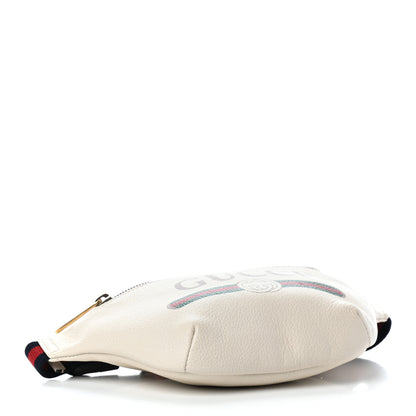 Gucci Grained Calfskin Small Logo Belt Bag White 4 of 9