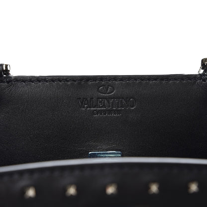 Valentino Garavani Calfskin Studded Small Joylock Satchel Black 6 of 8