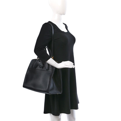 Louis Vuitton Veau Satin City Steamer GM Black 2 of 9