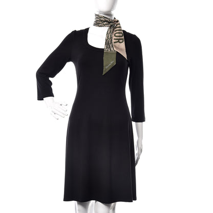 Christian Dior Silk Oblique Mitzah Scarf Green 2 of 4