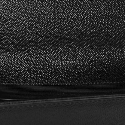 Saint Laurent Grain De Poudre Medium Classic Monogram Kate Satchel Black 6 of 13