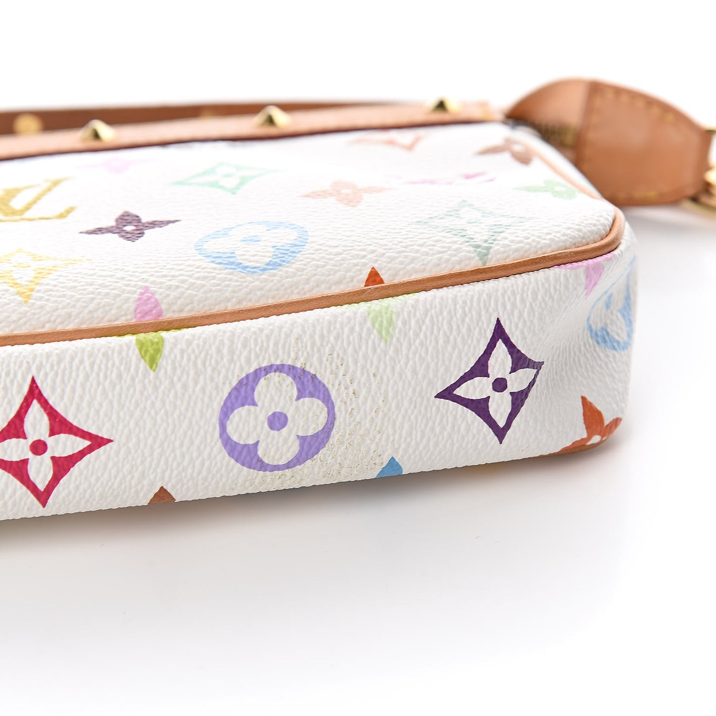 Monogram Multicolor Pochette Accessories White