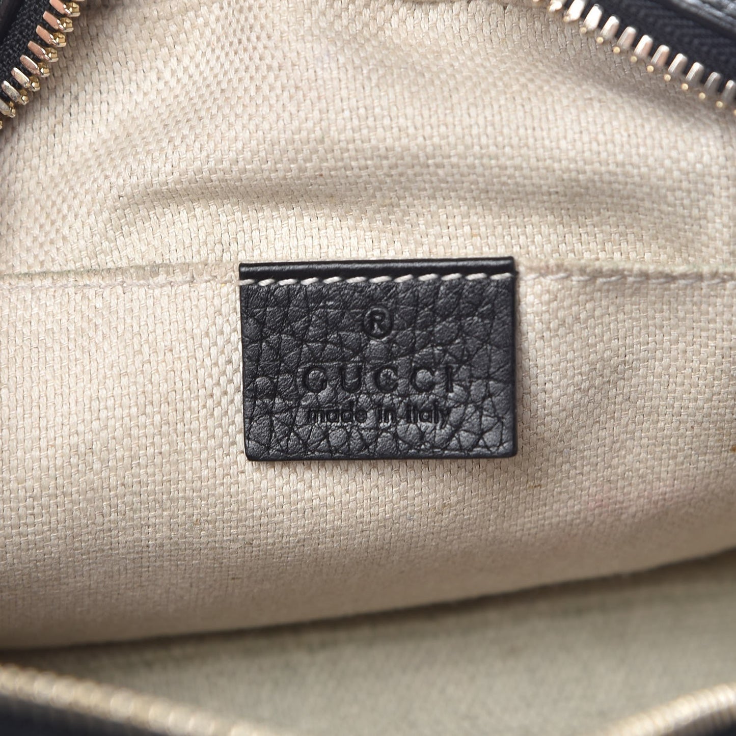 Pebbled Calfskin Small Soho Disco Bag Black