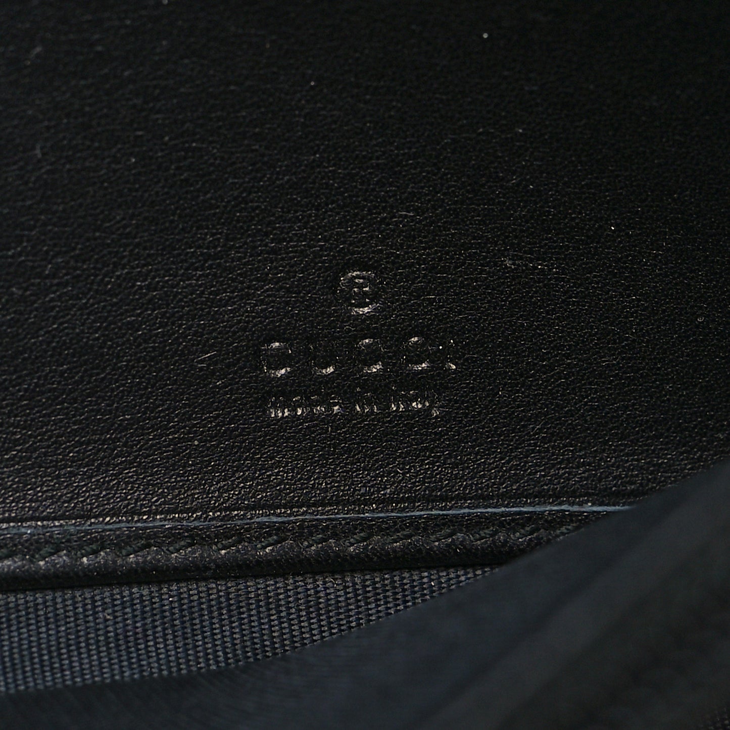Microguccissima Bow Continental Wallet Black