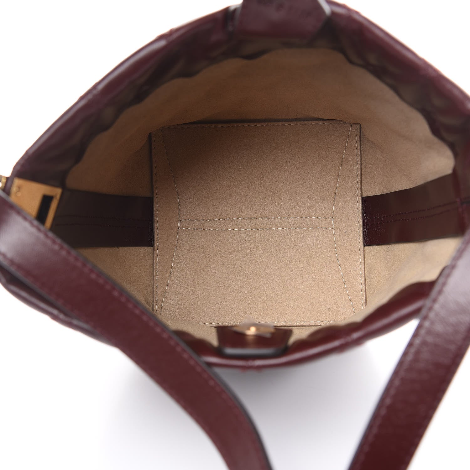 Givenchy Lambskin Quilted Mini GV Bucket Bag Aubergine 5 of 8
