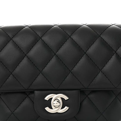 Chanel Calfskin Quilted CC Uniform Flap Belt Bag Black 8 of 10