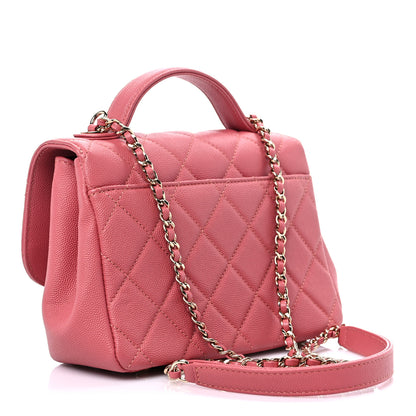 Chanel Caviar Quilted Small Business Affinity Flap Pink 3 of 10