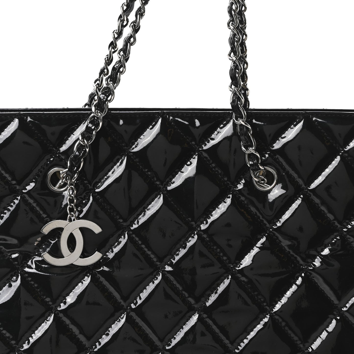 Vinyl Quilted In The Business Tote Black