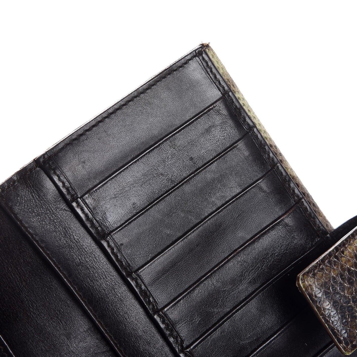 Python Continental Wallet Brown