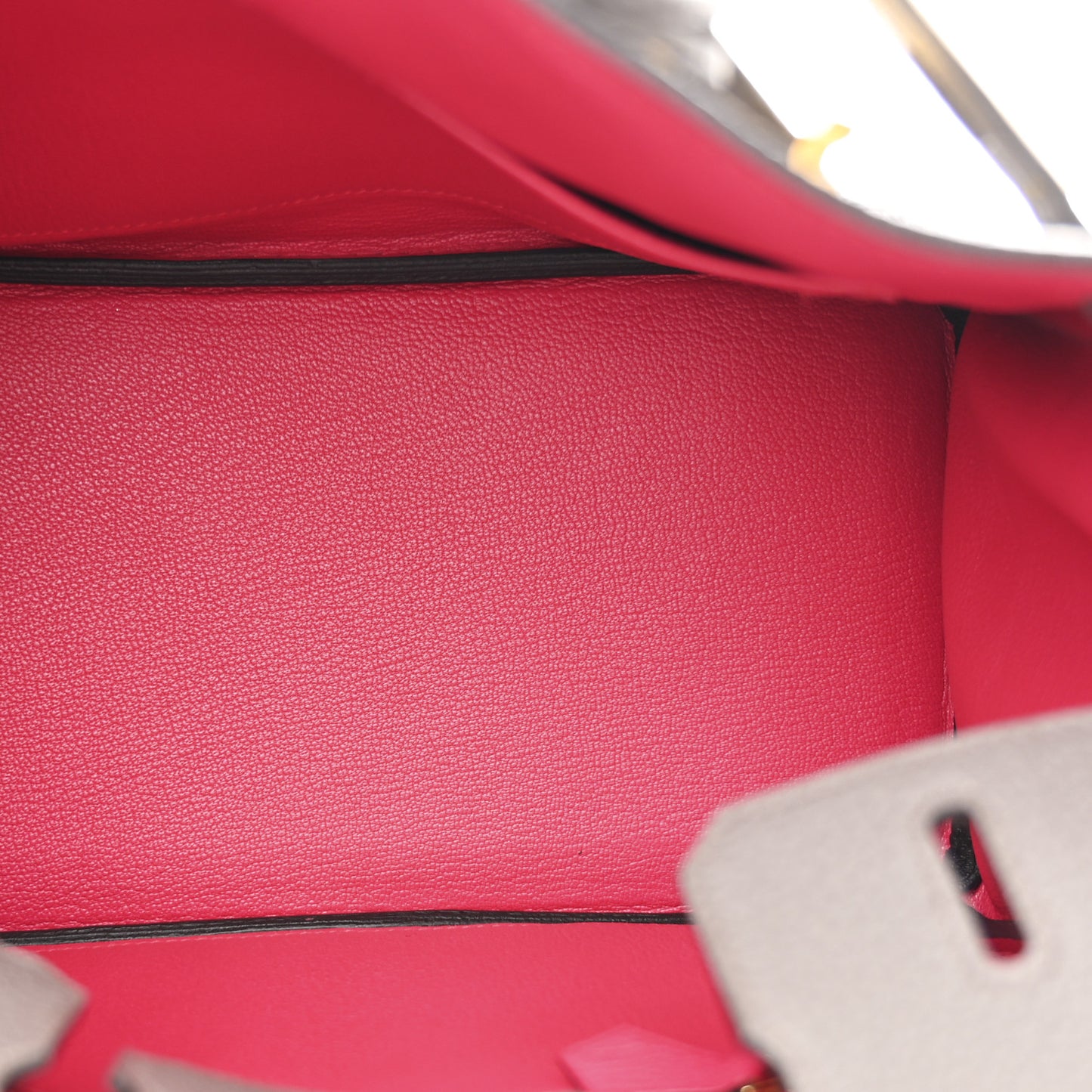 Togo Horseshoe Birkin 25 Etain Rose Extreme