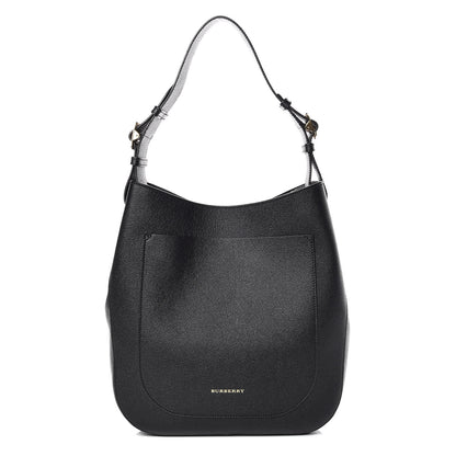 Burberry Grainy Calfskin Small Elmstone Hobo Black 1 of 10