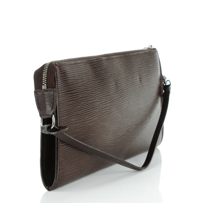 Louis Vuitton Epi Pochette Accessories 24 Moka 3 of 7