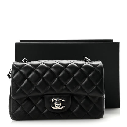 Chanel Lambskin Quilted Mini Rectangular Flap Black 11 of 11